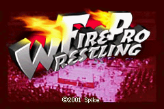 Fire Pro Wrestling Title Screen